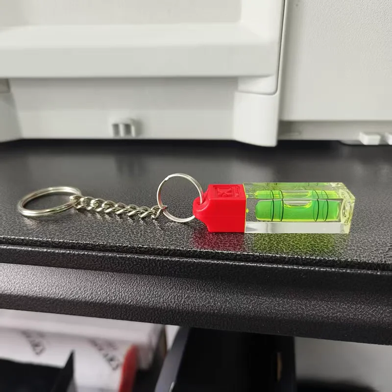 KAPRO 244 Mini Spirit Level Keychain, Portable Pocket Bubble Level Tool, High Precision Hanging Level Gauge for Picture Hanging,