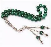 IQRAH Malachite Stone Rosary (925 SETTING SILVER 8mm)