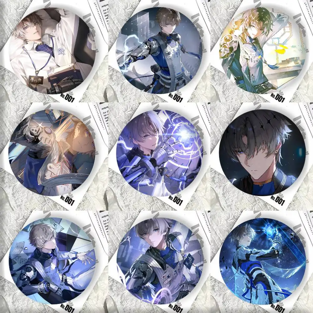 Hot Anime Game Wuthering Waves XIANGLI YAO Badges 44 58 75 mm Round Cosplay Pin Bag Decor Fans Collect Friends Gifts Brooch