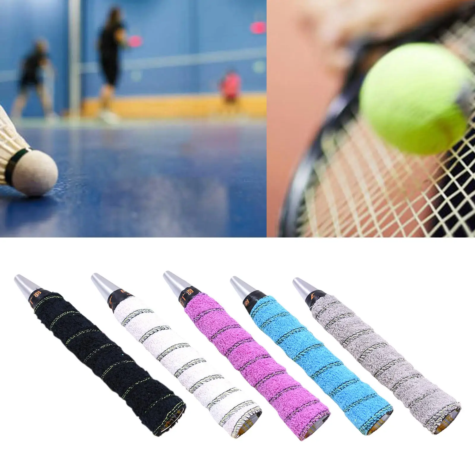 3-4pack Cotton Towel Tennis Badminton Racket Grip Wrap Tape Overgrip Non Slip