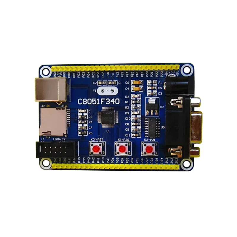 

Макетная плата микроконтроллера C8051F340 C8051F380, основная плата