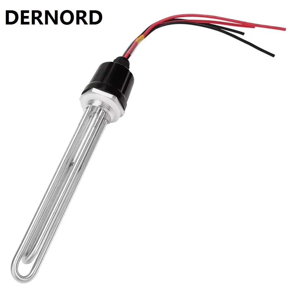 DERNORD Electric Water Heater 220V 1500W&48V 550W Combined Solar Water Heater with Temperature Controller Heating Element SUS304