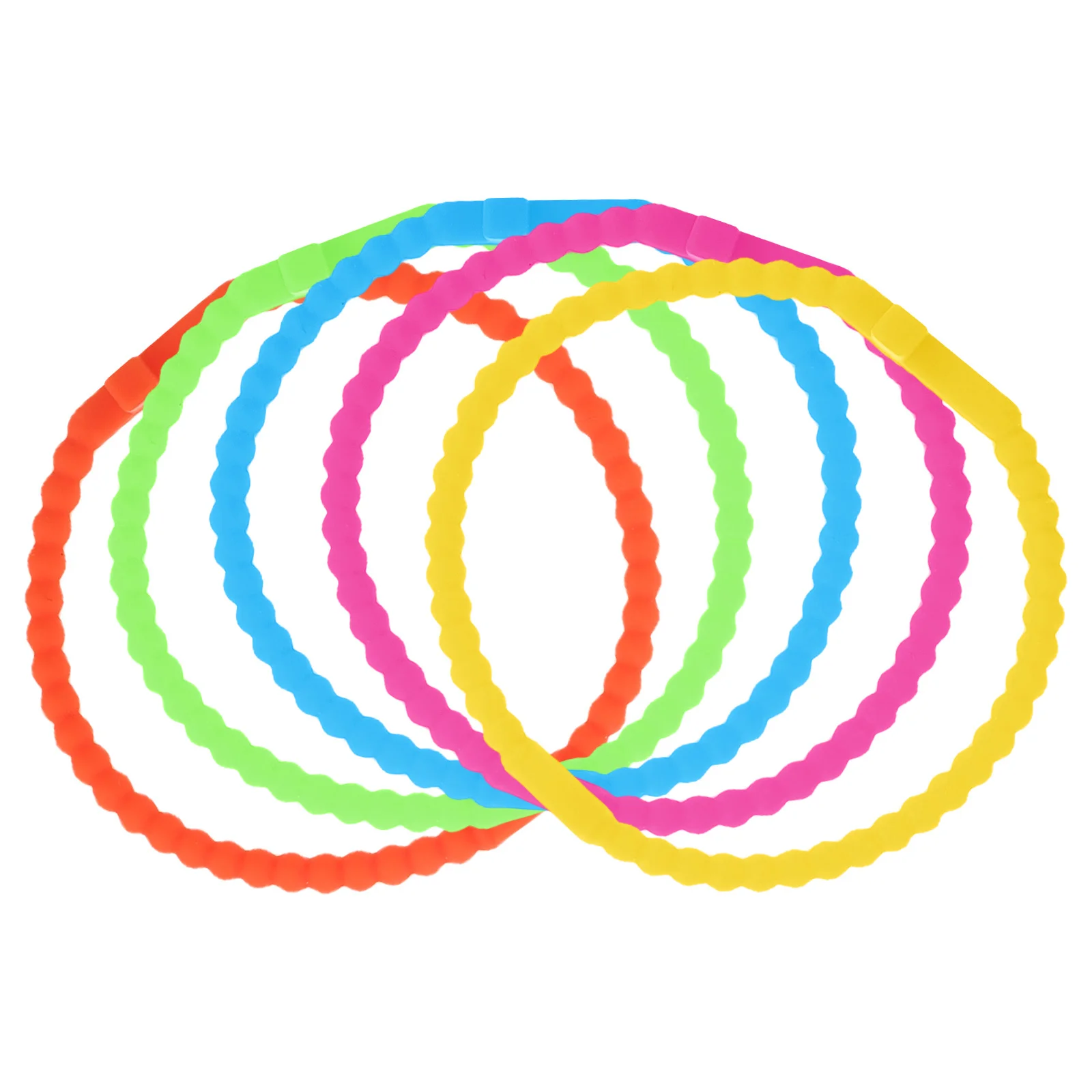 

5pcs Silicone Cross Bracelets Colorful Sports Wristbands Friendship Jewelry For Women Men Christian Jesus Prayer Elastic Rubber