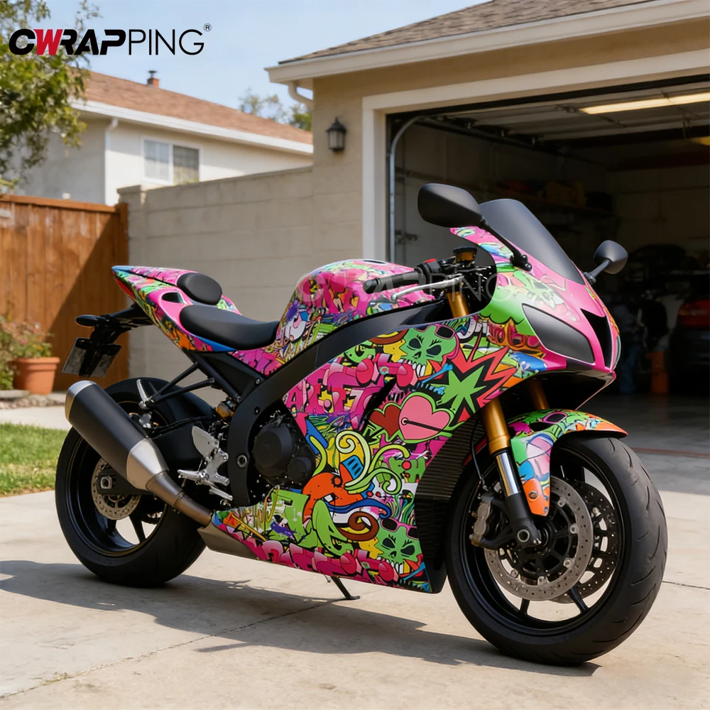 

Пленка-граффити для оклейки автомобилей, мотоциклов, виниловая бумага для автотюнинга, водонепроницаемая пленка для покраски авто