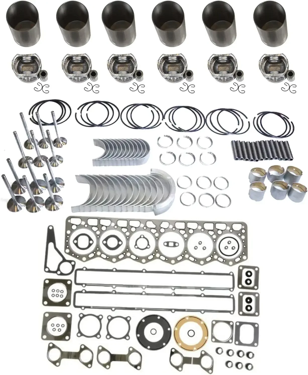 

6D105 Engine Overhaul Rebuild Kit fits PC150-1 PC200-3 PC220-3 PC200-1 Excavators