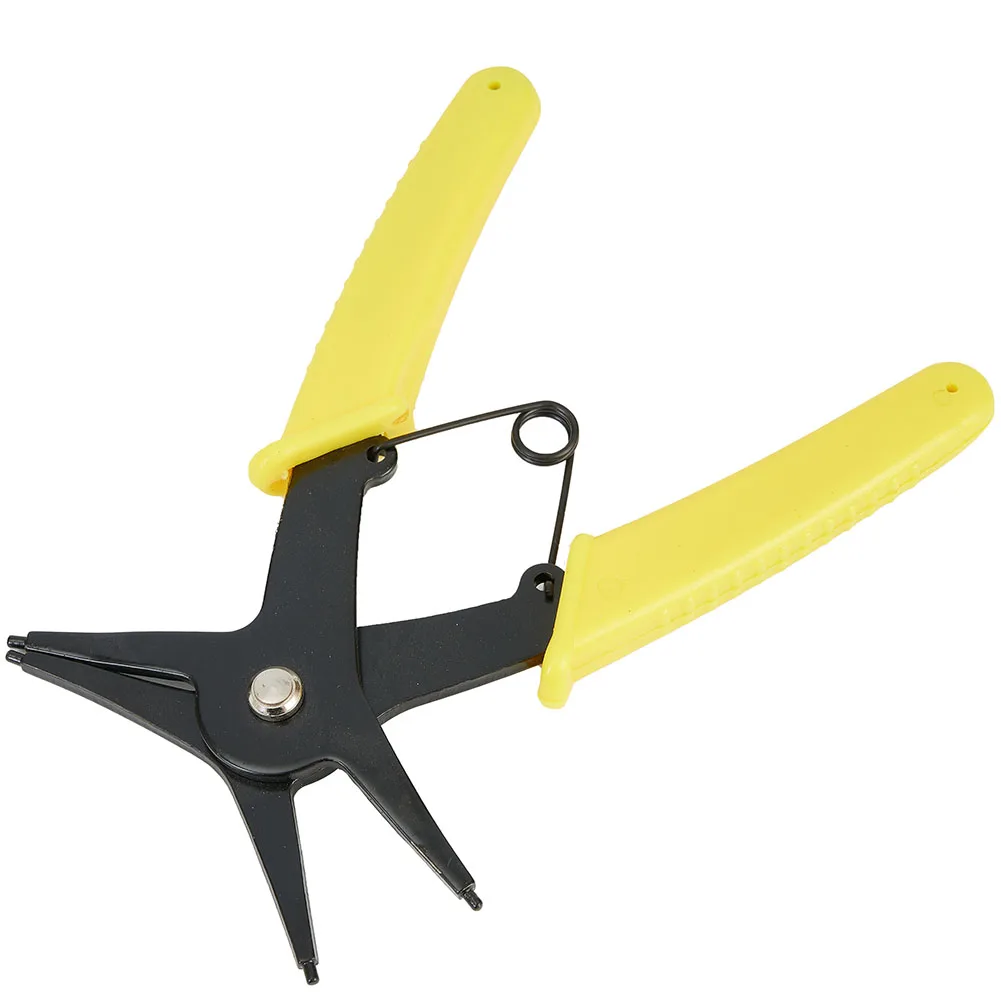 

Internal And External Circlip Plier Retaining Ring Pliers 2-In-1 Ring Pliers 2 Clamp Heads Multifunctional Hand Tools For Bike