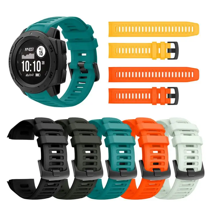 Wristband Easy To Install Sleek Compatible Colorful Bracelet Trendy Garmin Instinct Smart Watch Versatile Flexible Waterproof