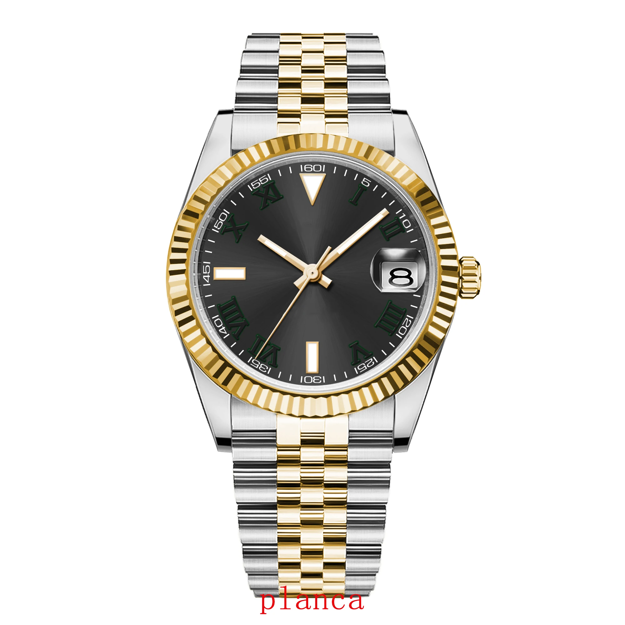 36/39mm Gold/rose gold Men's Clock Automatic Relogio Masculino NH35 Mechanical Sapphire Luminous Watch