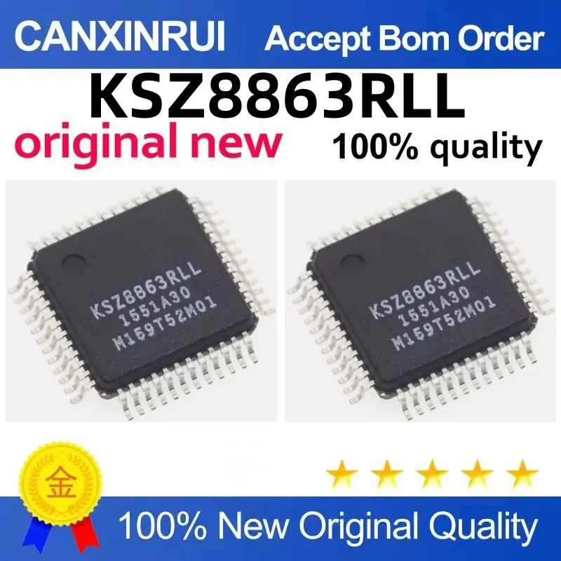 Original new KSZ8863RLL package LQFP48 communication LAN switch KSZ8863RLLI chip