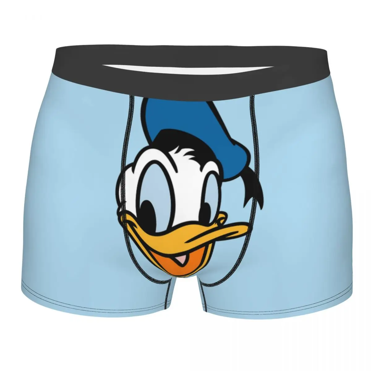 Novelty Boxer Donald Duck Shorts Panties Briefs Men\'s Underwear Mid Waist Underpants for Homme S-XXL