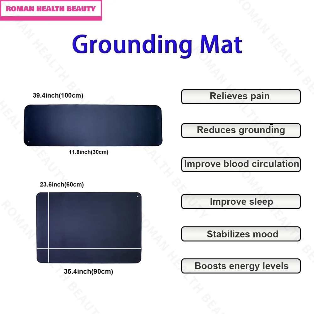 

Grounding Mat for Sleep, Stress Relief Management – Earthing Pad with Cable for EMF Protection,Improved Circulation & Relaxation