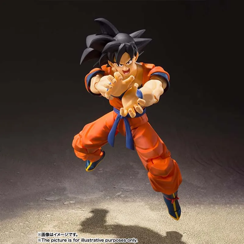 Figurine de Dessin Animé Dragon Ball Z Shf Son Goku 2.0, Collection de Cheveux Noirs, Modèle d'Action, Jouets pour Garçons, Cadeau pour Enfants