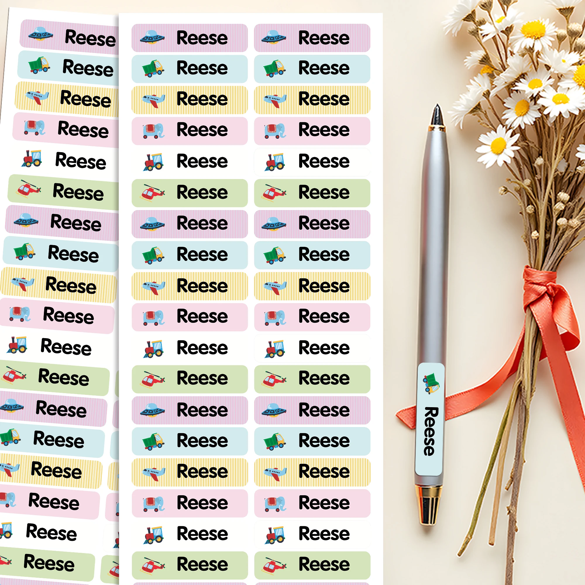 84/126pcs Transport Tag Personalized Tag Customizable Label Water Cup Label For Uniforms, Sheets, Hats, Shoes, Backpacks Decorat