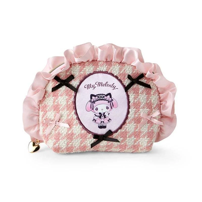 

Sanrio Cute Hello Kitty Embroidered Cosmetic Bag My Melody Wallet Keychains Kuromi Clutch Card Bag Cinnamoroll Makeup Pouch