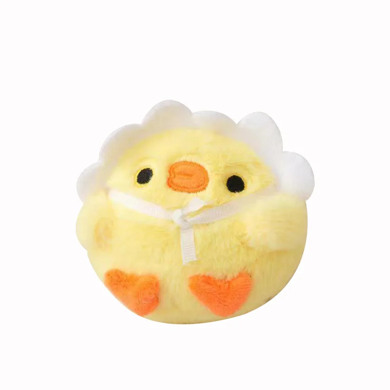 Pelúcia Animal boneca brinquedo com capuz frango mochila amarelo recheado chaveiro, depósito primeiro para obter desconto, muitos mais de 30 pçs/lote, atacado