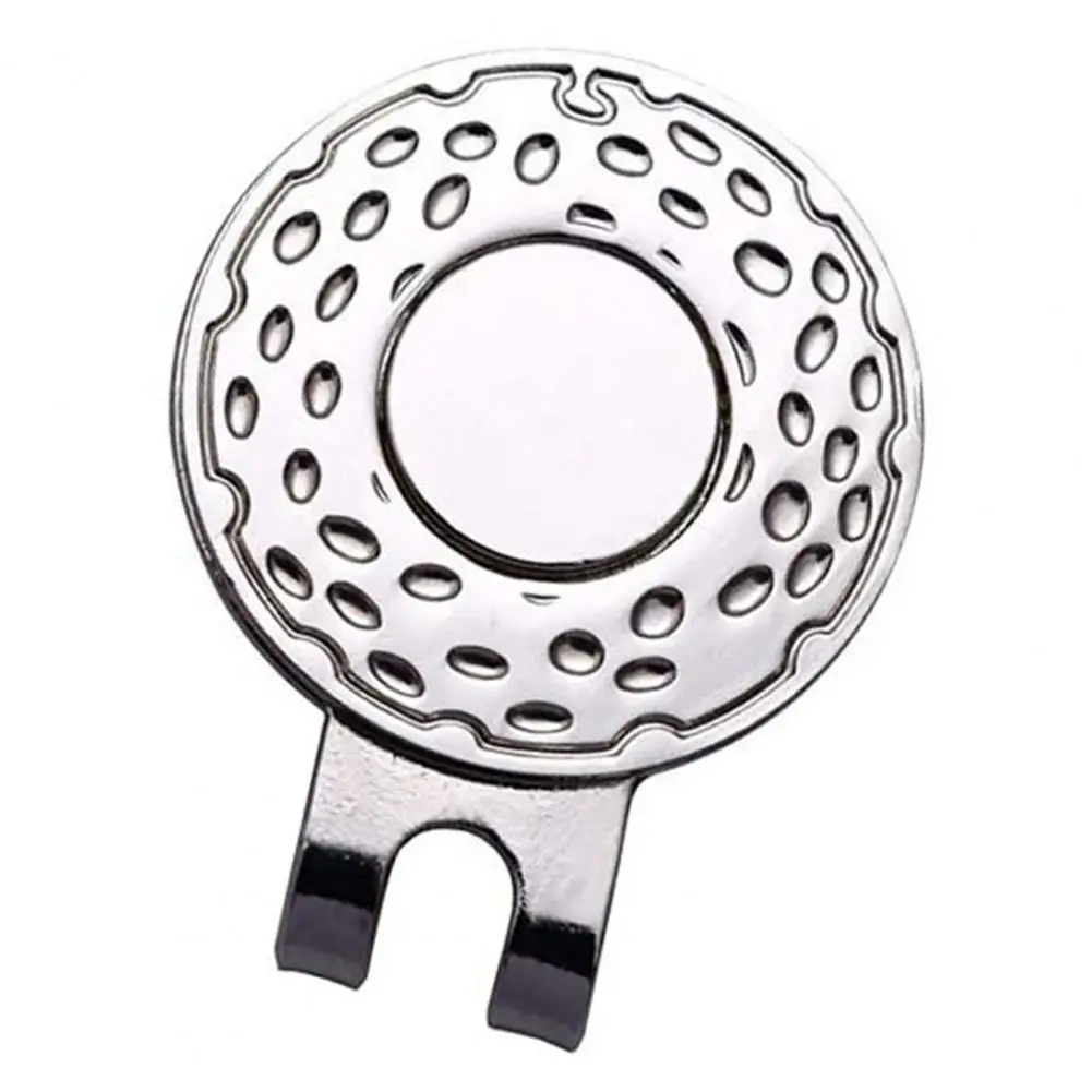 Clip magnetica per cappello da golf Clip per cappello da golf a forma di moneta rotonda Clip per cappello da golf con puntamento per pallina da golf Indicatore magnetico per pallina da golf