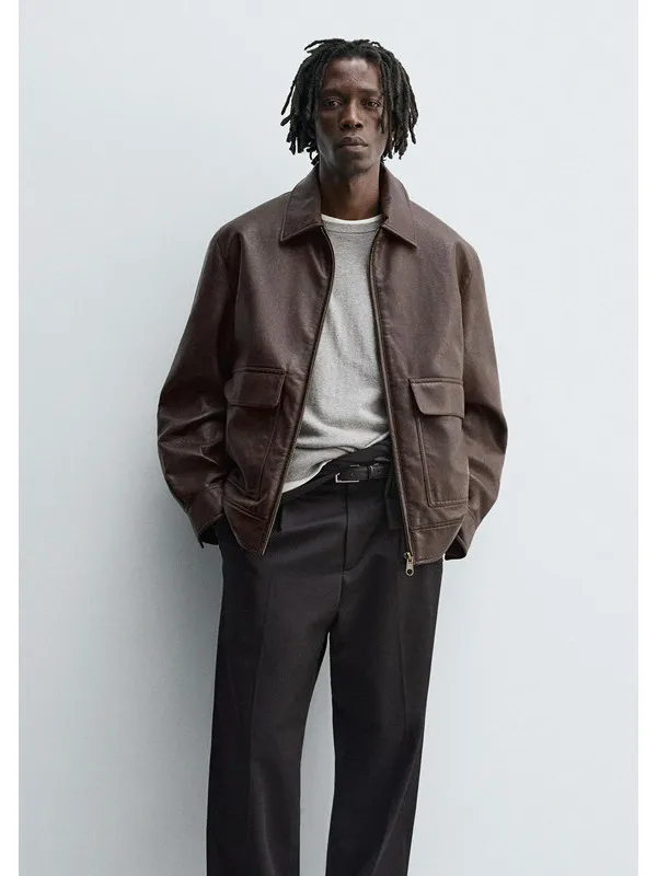 

Мужская повседневная утепленная куртка из искусственной кожи свободного кроя с молнией, длинными рукавами, молодежная, ветрозащитная, из полиуретана