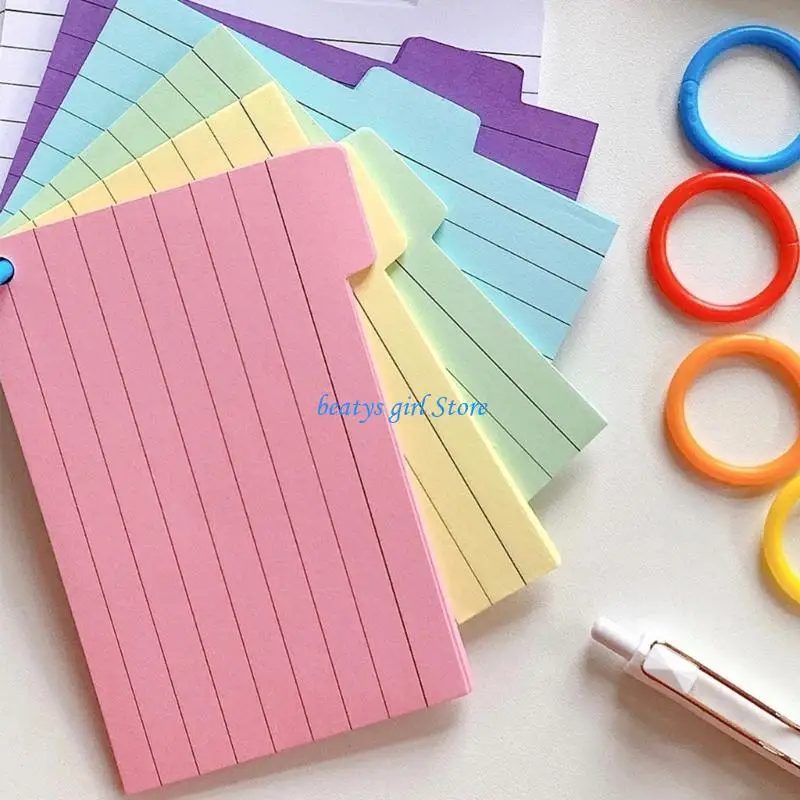 

C7AB 3x5Inch Punched Index Cards Ruled Note Card Study Card for School, College