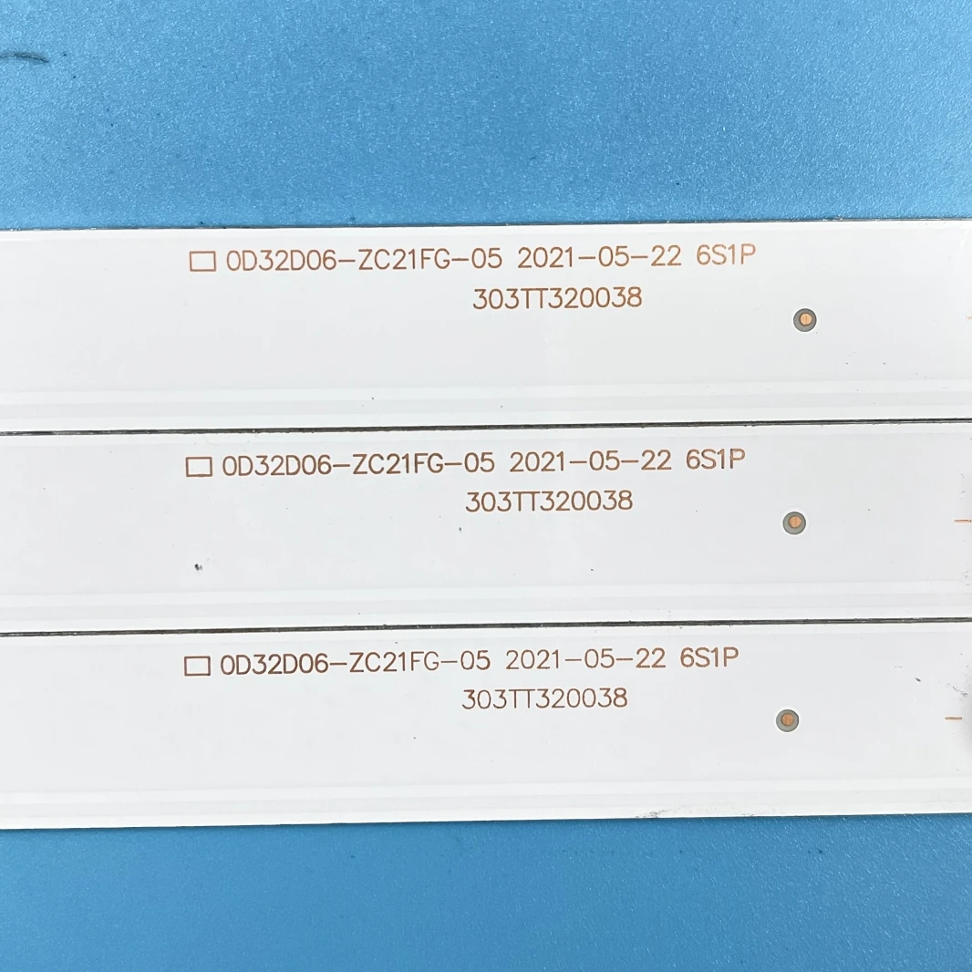 LED Backlight strip 6 Lamp for ATVIO 32'' TV 0D32D06-ZC21FG-05 OD32D06-ZC21FG-05 6S1P 303TT320038 ATV-32 3V/LED E356289