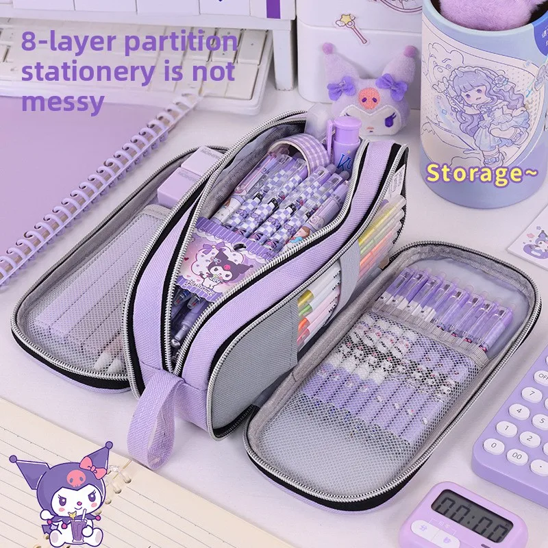 New School Supplies Back to School Essential Pencil Case, Large Capacity Stationery Organizer Student Stationery Box