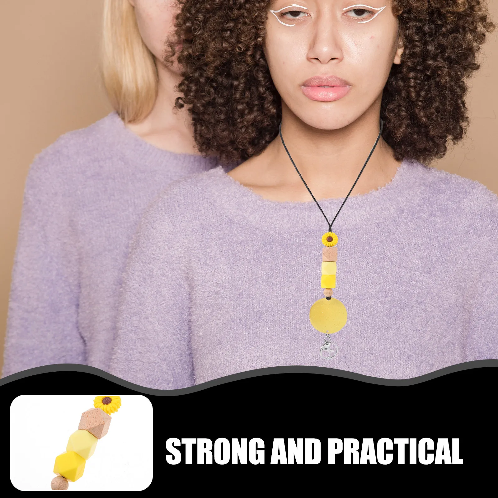 

Набор из 5 удобных регулируемых шнурков-держателей для ключей, ID-карт, бейджей, для учителей, офисного персонала, студентов, надежные, простые в использовании, портативные