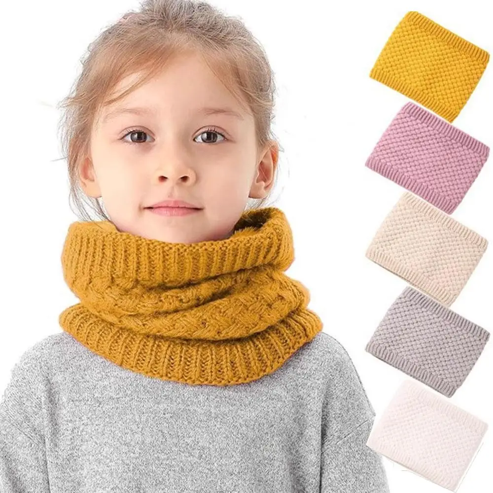 Cold Weather Kids Neck Warmer Windproof Winter Neck Gaiter Face Scarf For Boys Girls Fleece Warm Neckerchief Ski Face Mask Cover