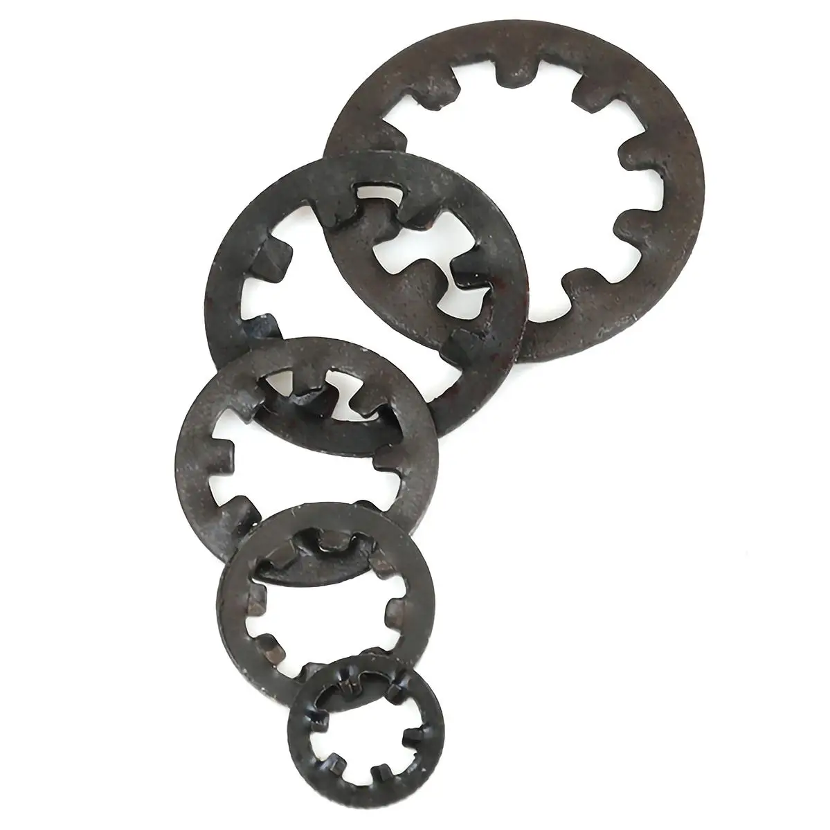 Black M3 M4 M5 M6 M8 M10 M12 M14 M16 M18 M20 M30 Carbon Steel Internal Tooth Gasket Washer Lock Washers