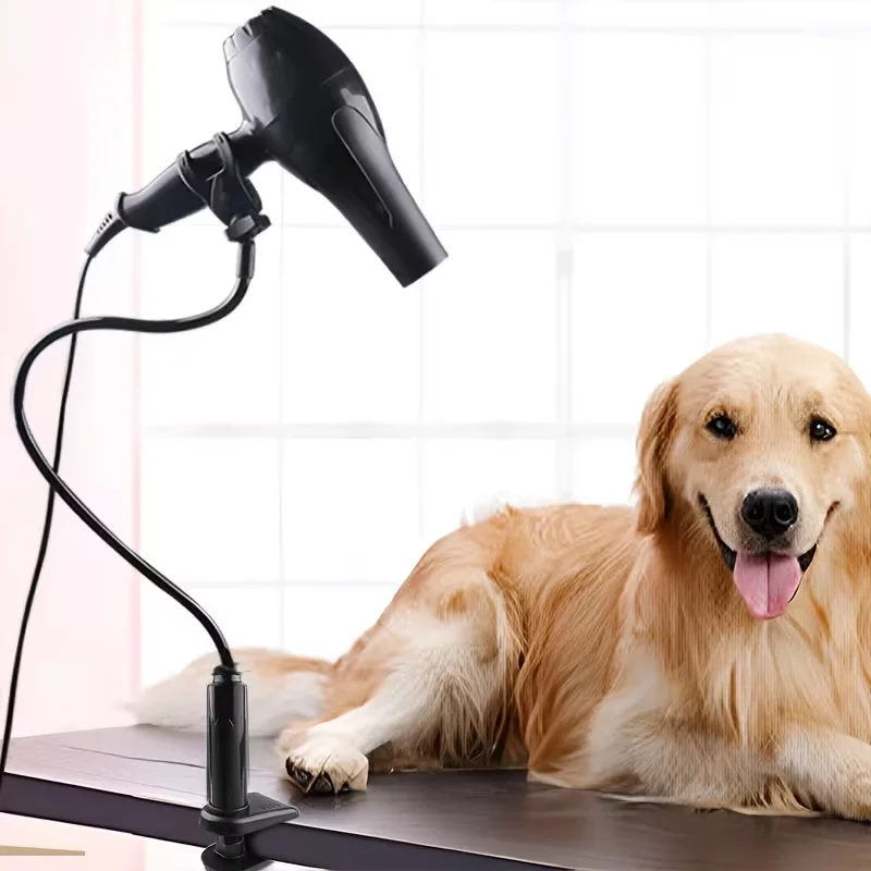 Pet Hair Dryer Bracket Rotation Grooming Cleaning Supplies Dog Cat Lazy Stent Pets Accessories Shelf