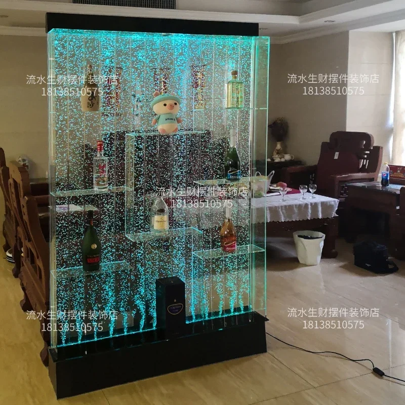 Living Room Bubble Screen Wine Cabinet Water Curtain Wall Entrance Decoration Background Partition