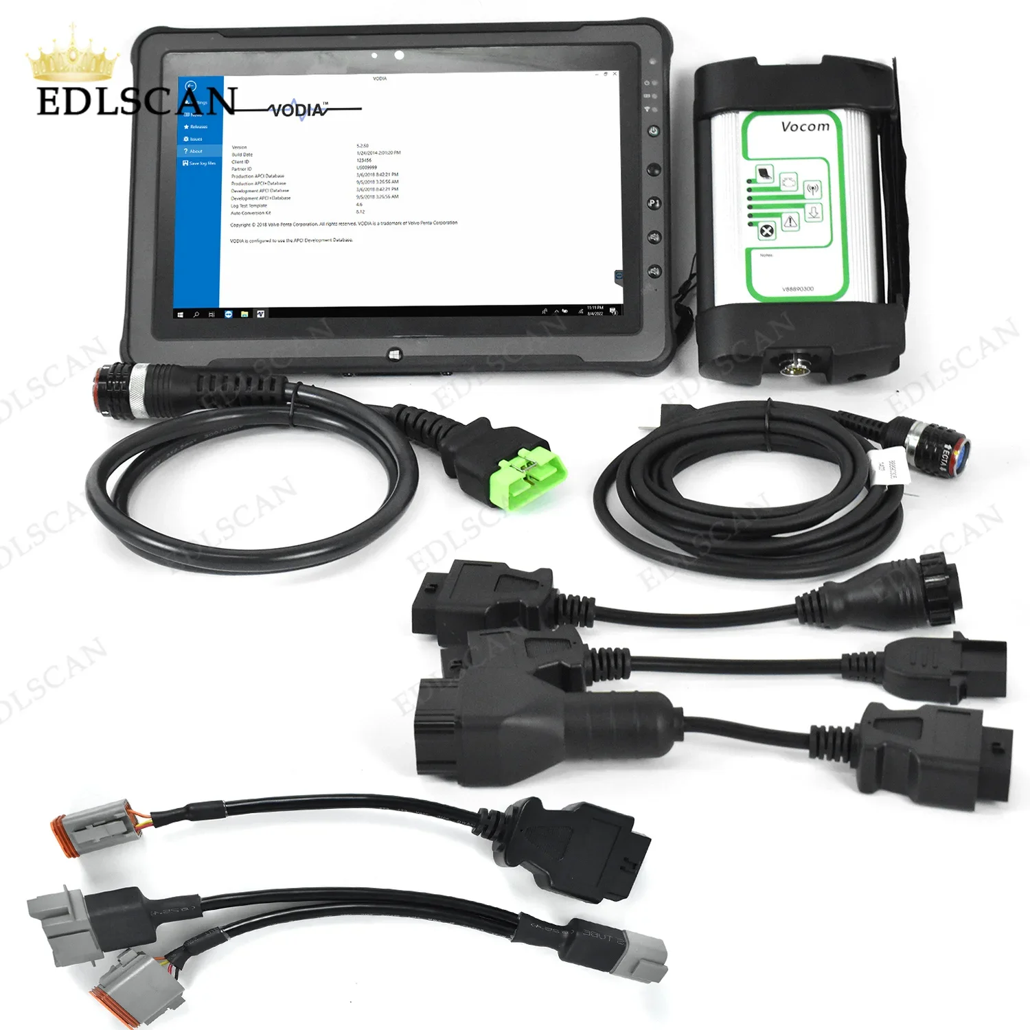 Newest scanner Marine industrial generator for VOCOM1 vocom 88890300 with 2.8.150 Penta vodia Vodia5+F110 Tablet diagnostic too