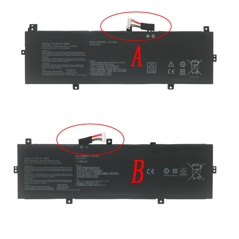 JC C31N1620 Laptop Battery for Asus ZenBook UX430 UX430UA UX430UN UX430UQ UX430UQ-GV015T PRO PU404 PU404UF 11.55V 50WH