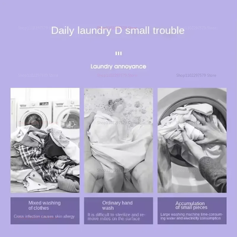 غسالة صغيرة محمولة سعة 8 لتر قابلة للطي مع مجفف دوار غسالة صغيرة بالموجات فوق الصوتية للمهاجع