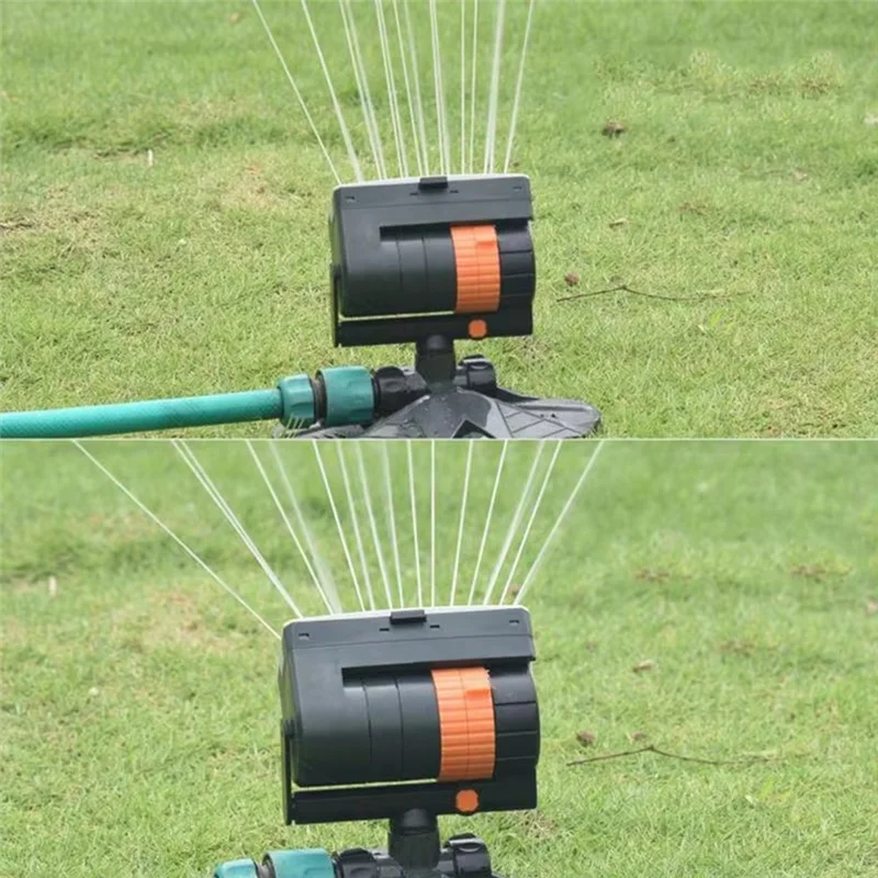 

Hot Sale-Lawn Sprinkler Adjustable Oscillating Large Coverage 16 Holes Watering Grass Sprinkler For Outdoor Garden