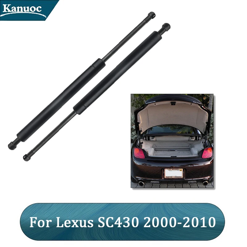 For Lexus SC430 Base Convertible 2-Door 2000-2010 With Spoiler Car Rear Trunk Tailgate Lift Supports Strut Shocks Accessories