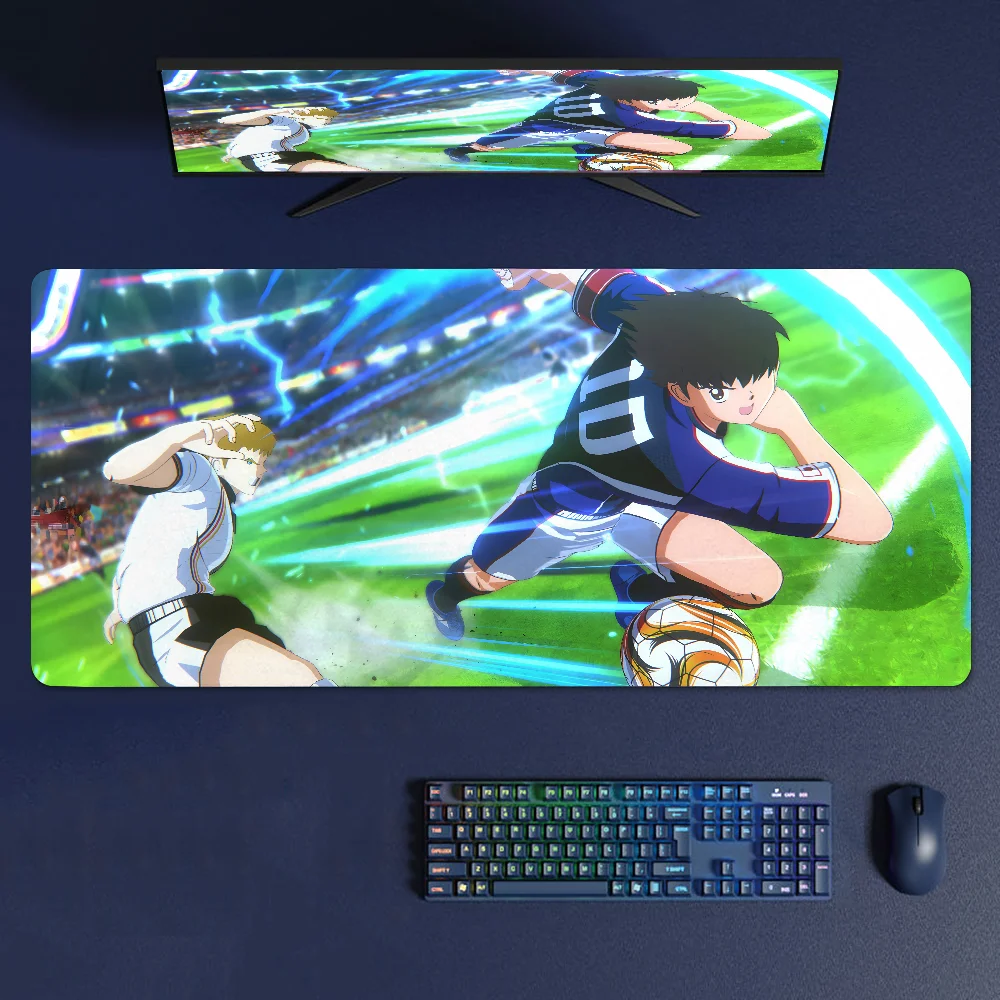 Anime C Captain Tsubasa Mousepad Mouse Mat With Pad gaming accessories Prime Gaming XXL Keyboard Pad Stitch Padding Mat