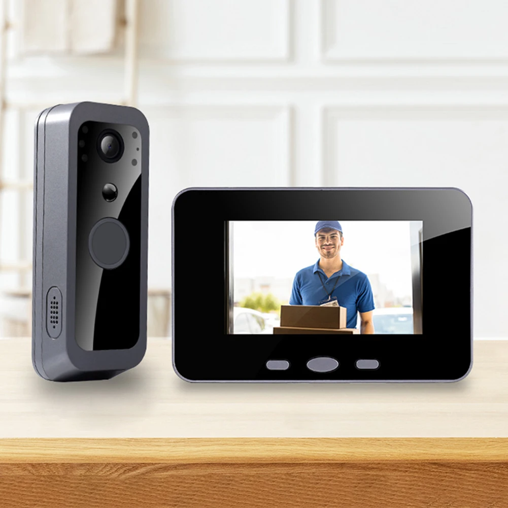 

Беспроводной видеодомофон 2.4G с IPS-экраном 4.0 дюйма, аудио- и видеосвязью, уличная камера для виллы