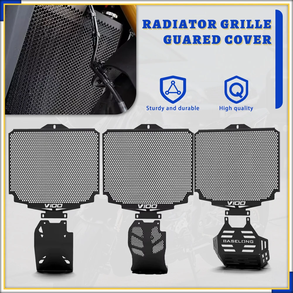 Stelvio 1000 2024-2026 For MOTO-GUZZI V 100 V100 Mandello/S 2023 2024 Motorcycle Radiator Grille Cover Guard Protection Protetor