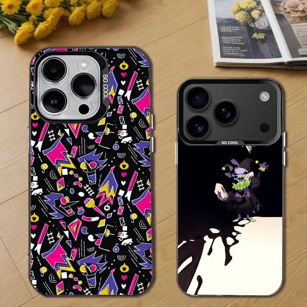 

Jevil D-Deltarune Game Phone Case For iPhone 17,16,15,14,13,12,11,Pro,Max,Plus,E,Air,Mini Black Tpu Cover
