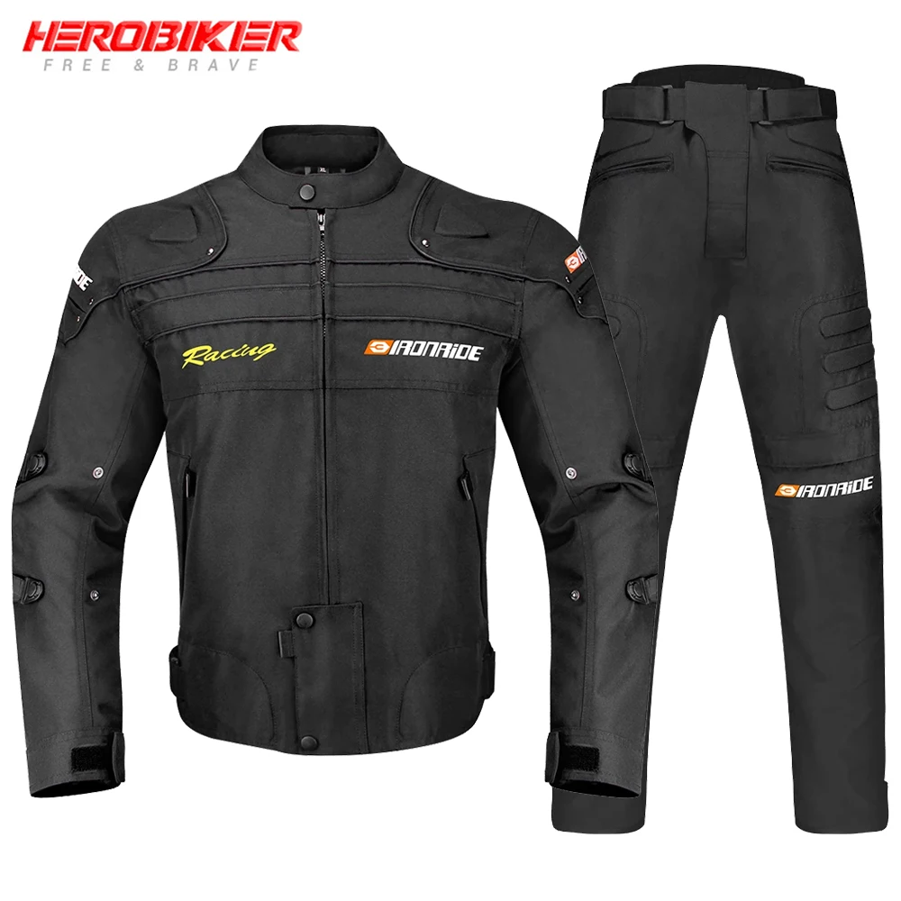 New Motorcycle Jacket Winter Warm Motorcycle Pants Wear-resistant Waterfroof Motocross Jacket Windproof Moto Racing Clothes