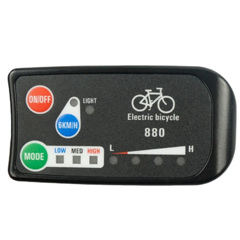 Electric Bicycle Display 36V 48V Ebike Ligent Control Panel Lcd Display LED880 Waterproof Controller for KT