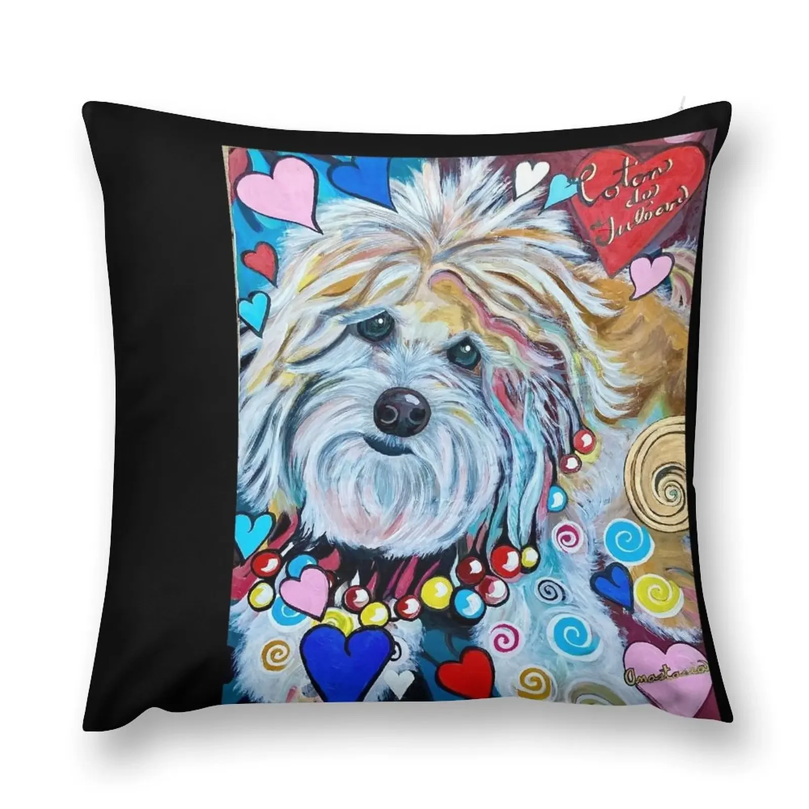 Coton de Tulear Throw Pillow Pillow Cases Decorative Cushions Home Decor pillow