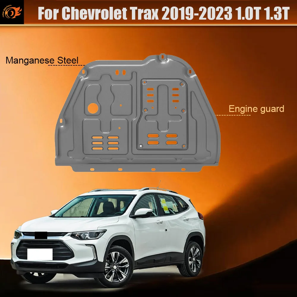 For Chevrolet Trax 2019-2023 1.0T 1.3T Black Under Engine Guard Plate Splash Shield Mud Fender Cover Mudguard Protector