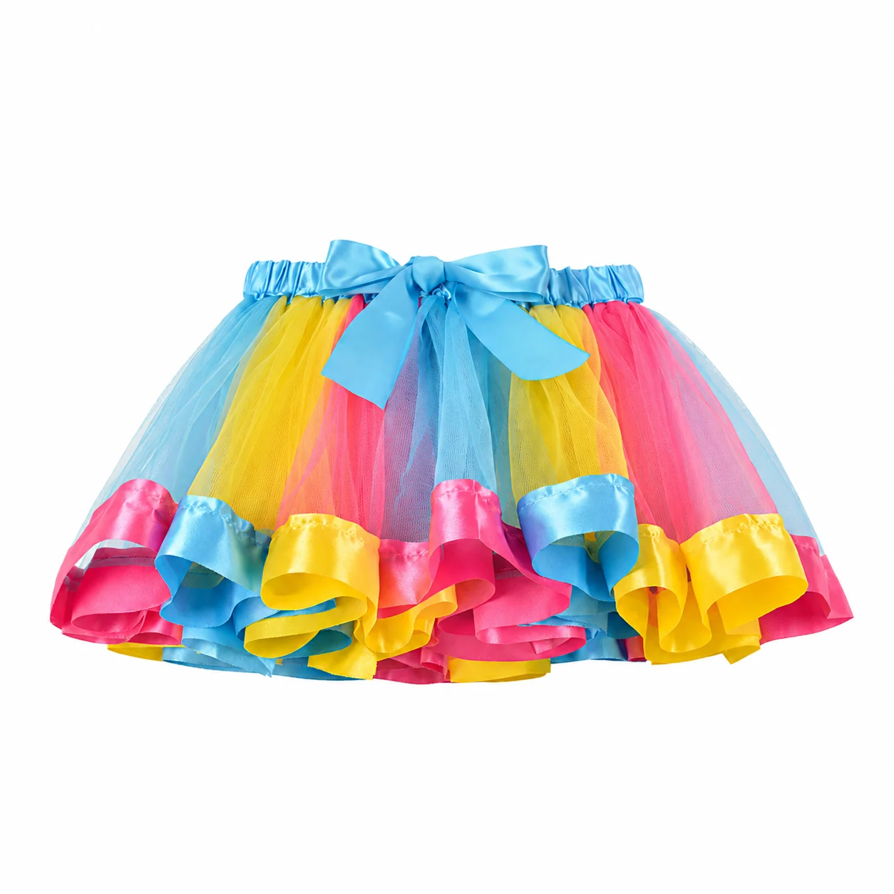 2-teiliges Meerjungfrauen-Outfit für Mädchen, bedrucktes T-Shirt mit „Mermaid Kisses“-Motiv und Regenbogen-Tutu-Rock für Geburtstag/Fotografie – Detail 6