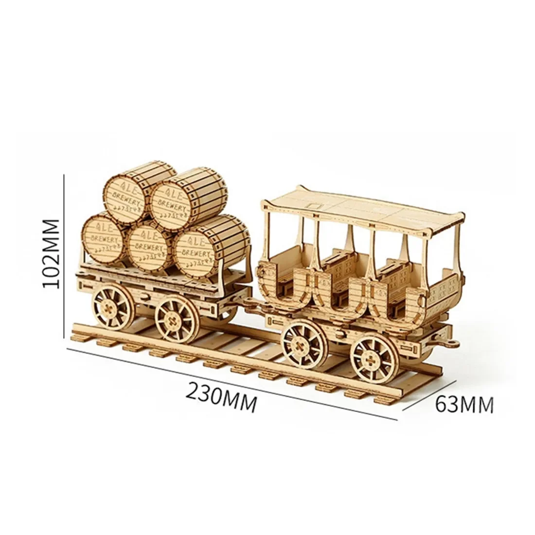 Rompecabezas de madera DIY, modelo de camión de combustible 3D, rompecabezas de madera, Kits de montaje de rompecabezas de bloques de construcción