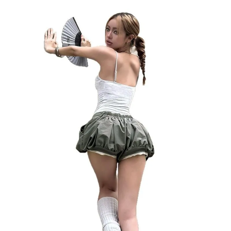 Falda de Spice Girl súper corta con brotes de cintura baja, novedad de verano 2025, falda versátil con palabra A