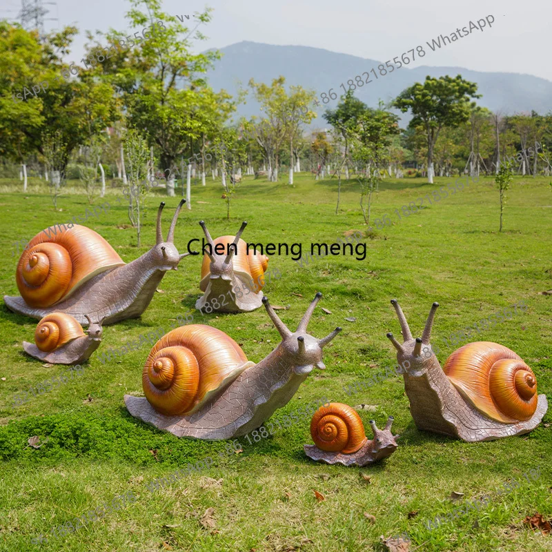 

Outdoor Simulation Snail Sculpture Community Sales Department