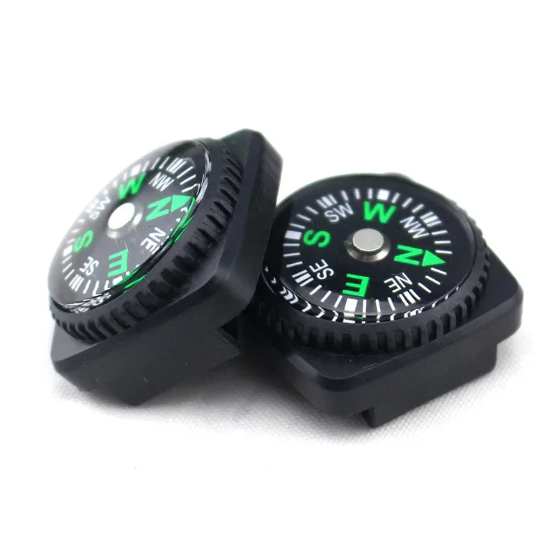 20mm Plastic Mini Compass for Outdoor, Kits Camping Hiking Survival, Watch Band Paracord Bracelet