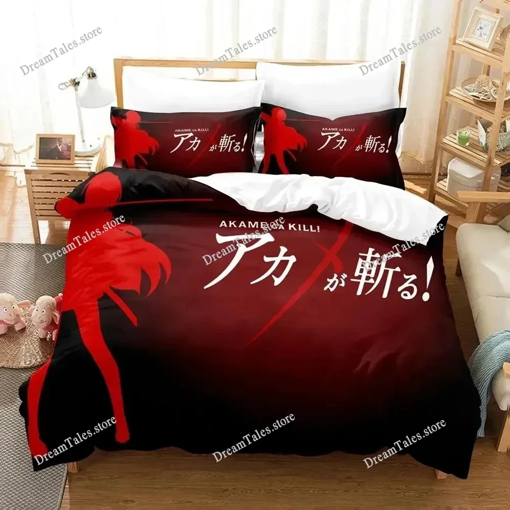 

3D Printed Anime Akame Ga Kill Esdeath Bedding Set Duvet Cover Bedroom Comforter Single Twin King Size Quilt Cover Home Textiles