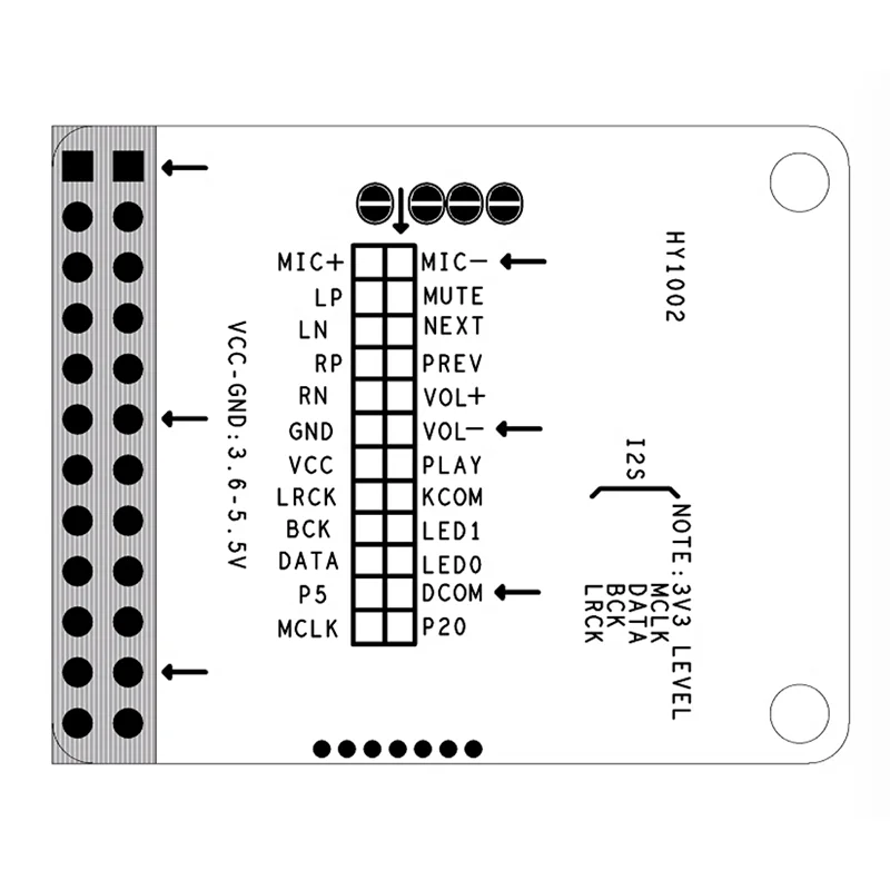 1pcs LDAC Lossless QCC5125 BT.5.1 Módulo de áudio estéreo APTX/APTXLL/APTXHD Decodificação SPDIF Analógico I2S