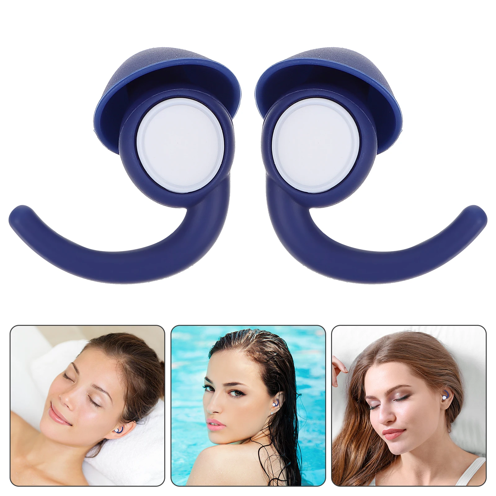 

2 Pairs Anti-noise Earplugs Reduction Cancelling Silicone Learning Practical Silica Gel Sleeping Sound Insulation Student